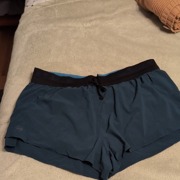 Janji Pants - Janji Lightweight Teal and Black Running Shorts